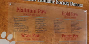 Siouxland Humane Society Donor Board